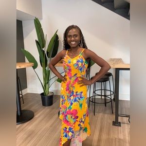 Mustard Yellow Floral Romper